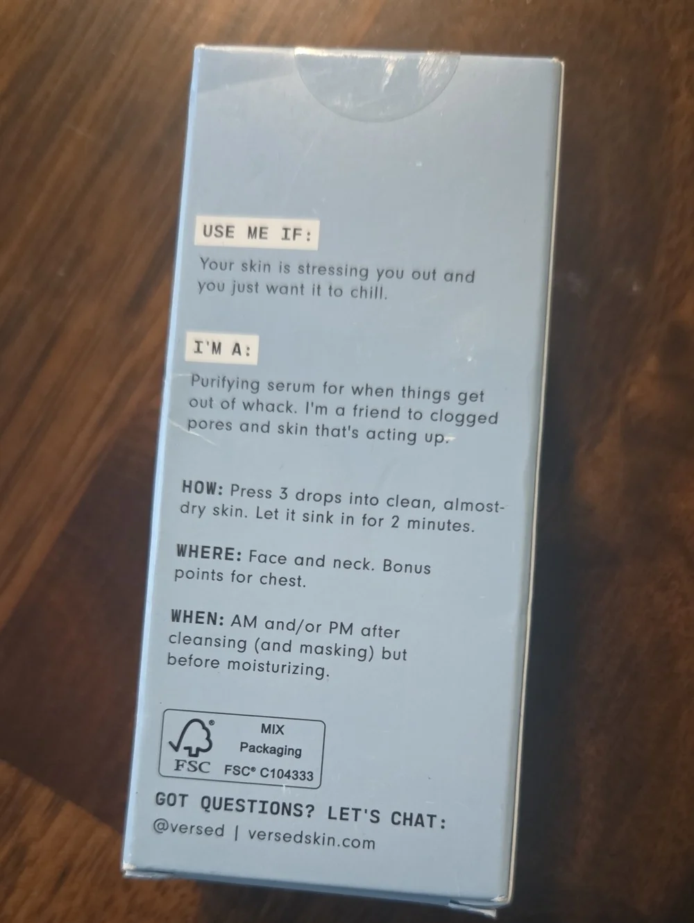 Versed Clarifying Serum